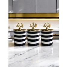 Özbience Şık 3'lü Baharatlık Seti, Kahve Köşesi Dekorasyonu Için Mükemmel Seçenek