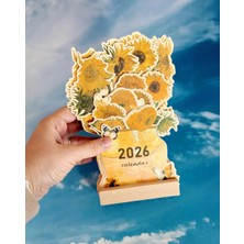 Bikutumutluluk 2026 Çiçekli Masa Takvimi Van Gogh Ayçiçekleri