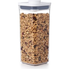 Özbience Kare Saklama Kabı, Şeffaf, 1,6 L, Dayanıklı ve Pratik Kullanım