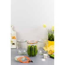 Özbience 1062 ml Lale Kavanoz Seti (3'lü) Şık ve Pratik Saklama Çözümleri