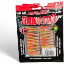 Effe HG46 Baby Fry 2cm Lrf Silikonu Renk:rainbow