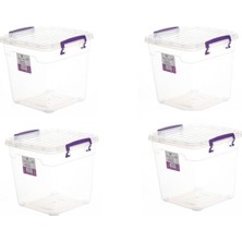 Özbience Dikey Saklama Kabı Seti, 4'lü, 4x7,7 Lt, Pratik ve Şık Organizasyon