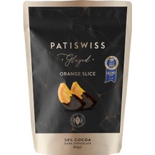 Patiswiss Glazed Bitter Çikolatalı Portakal Dilimi 80g