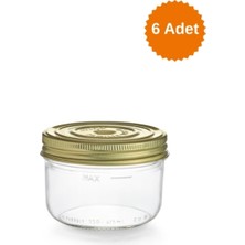 Özbience Cam Kavanoz Seti 350ML Sızdırmaz Kapaklı, 6'lı Paket