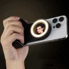 Ensiga Deklanşör Düğmeli Manyetik Telefon Selfie Dolgu Işıklı Akıllı Telefon Çekim Tutacağı