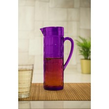 Depa Akrilik Allegra 1,5 Lt Mor Sürahi (Buzdolabı Kapak Rafına Sığar)