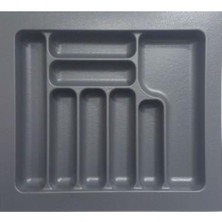 Özbience Çekmece Içi Plastik Kaşıklık, 70 Cm, Koyu Gri, Düzenleyici Organizer