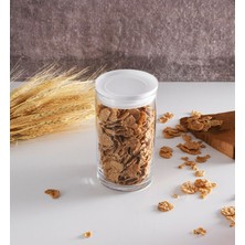 Özbience 4'lü Kahvaltı Kavanoz Seti, 730 Cc, Beyaz, Pratik ve Şık Tasarım