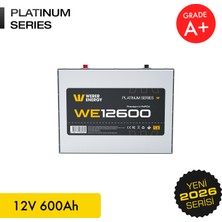 WERER ENERGY 12V 600Ah LiFePO4 Platinum Series Bluetooth'lu Lityum Demir Fosfat Akü