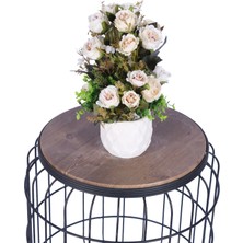 Yapay Çiçek Sitesi Beton Saksıda Yapay Çiçekli Tanzimler Model 9