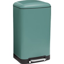 5Five Ariane Metal Pedallı 30 L Yeşil Çöp Kovası - Soft Close Kapaklı, İç Kovalı, Geniş Pedallı