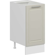 Alvinka Mutfak Modül Mbr_c Alt 1K1R 40CM Dolap Beyaz Kumtaşı Suntalam