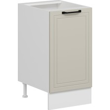 Alvinka Mutfak Modül Mbr_a Alt 1K1R 45CM Dolap Beyaz Kumtaşı Suntalam