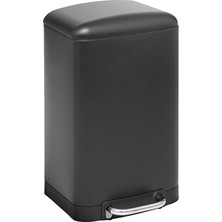 5Five Ariane 20 L Slim Pedallı Çöp Kovası Siyah | Yavaş Kapanma, Dar Alan Uyumlu, Kolay Temizlik Çıkarılabilir Yıkanabilir İç Sepet