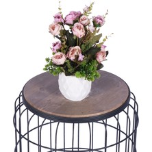 Yapay Çiçek Sitesi Beton Saksıda Yapay Çiçekli Tanzimler Model 10