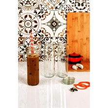 Özbience Set Halinde 600 ml Silindir Kavanozlar, 3’lü Paket, Pratik ve Şık Tasarım