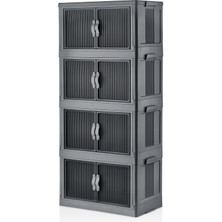 Özbience Çok Amaçlı Katlanabilir Portatif Dolap, Pratik ve Şık Tasarım