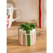 Özbience Renkli Seramik Saklama Kabı Lokumluk ve Şekerlik 8 Cm, Şık ve Kullanışlı