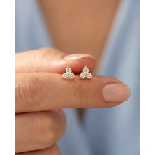 İndigo Takı Cemre Tohum 14 Ayar Altın Küpe