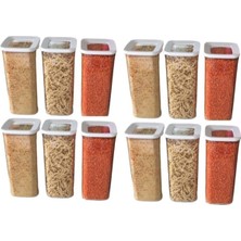 Özbience 12'li 1700ML Saklama Kavanozları Seti, Pratik ve Şık Mutfak Çözümü