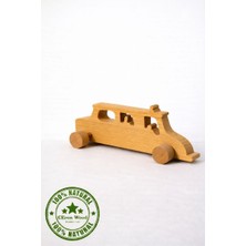 Ceren Wooden El Yapımı Doğal Ahşap Oyuncak Araba | Boyanabilir Eğitici Oyuncak