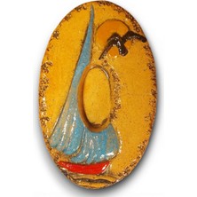 Toprakana Art Seramik Kapı No:0 _ 8×13×2 (Cm) Şamot Yelkenli Handmade