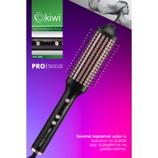 Allians KHS-2038 Seramik Kaplamalı Saç Düzleştirici Fırça, Pürüzsüz ve Parlak Saçlar