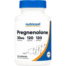 Nutricost Pregnenolone 30MG, 120 Capsules - Non-Gmo, Gluten Free, Vegetarian Capsules