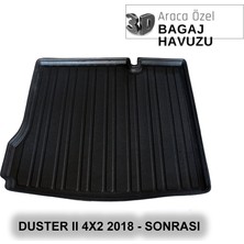 Elorcar Dacıa Duster Iı 4x2  2018 - Sonrası 3D Bagaj Havuzu