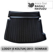 Elorcar Dacıa Lodgy (5 Koltuk)  2013 - Sonrası 3D Bagaj Havuzu
