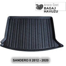 Elorcar Dacıa Sandero Iı 2012 - 2020 3D Bagaj Havuzu