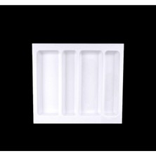 Özbience 55/49 cm Çekmece Içi Kepçelik, Beyaz, 50/40 Cm'e Kadar Kesilebilir