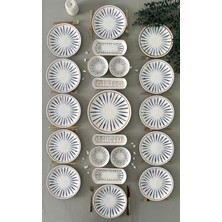 Hooly Home Iskandinav Model 12 Kişilik 21 Kahvaltı Takımı