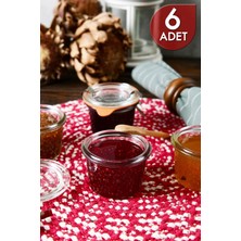 Özbience Şık 80 ml Cam Saklama Kavanoz Seti (6'lı) - Pratik ve Güvenli Kullanım