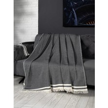 Denizli Concept Alinda Pamuklu Maxi Boy Kolları Kapatan Kaymaz Terletmez Koltuk Örtüsü (170X300) - Antrasit