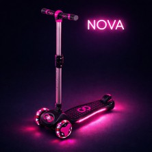 Toha Coolwheels Nova Katlanır Işıklı Çocuk Scooter 6+ | Yan Gövde & Tekerlekler LED Işıklı