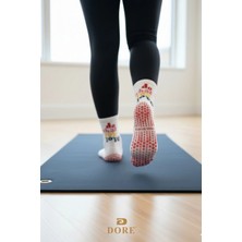 Dore Kadın Yeni Sezon Yoga Sports Trend Model Pilates ve Yoga Kaydırmaz Tabanlı Çorap