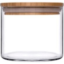 Özbience Bambu Kapaklı Kavanoz Seti 700 Cc, 2'li, Şık ve Dayanıklı Saklama Çözümü