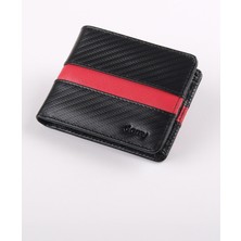 Ancora Leather Hakiki Deri Erkek Cüzdan Rfıd Korumalı 43200-Siyah-Kırmızı