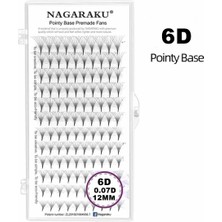 Nagaraku 6d Hazır Volum D Kıvrım 12MM Ipek Kirpik