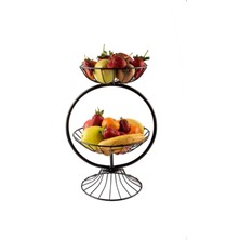 Özbience Modern 2 Katlı Metal Meyvelik, Şık ve Dayanıklı Tasarım