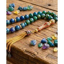 Kristal Kesim His Taşı Tesbih | Renk Değiştiren Hareli Yapı | Gold Püsküllü ve Mineli Imameli