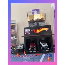 PremiumPort LED Işıklı 1/64 Ölçekli Garaj Diorama, Migure Atölye Garaj Serisi