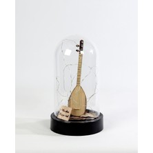 PremiumPort Şık Minyatür Saz Fanusu ile LED Işıklandırma Dekoru