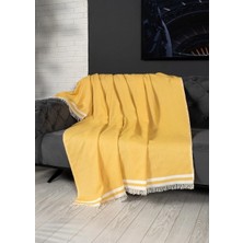 Denizli Concept Alinda Pamuklu Kaymaz Terletmez Koltuk Örtüsü (170X230) - Hardal