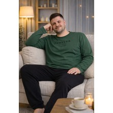 Nisanca Mevsimlik %100 Pamuk Büyük Beden Erkek Pamuk Pijama Takımı
