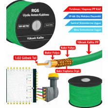 Fırsat Yolu Uydu Anten Kablosu Rg6 100 Metre – Bakır Folyo + Bakır Örgü, Dış Mekan Uyumlu