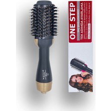 Allians Altın Renkli Saç Şekillendirici ve Düzleştirici Fön Tarağı Yeni Model