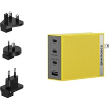 Sharge Usb-C 100W Gan Hızlı Şarj Cihazı - Sarı