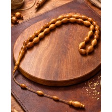 Doğal Kuka Tesbih 8X12 mm – El Yapımı, Usta Işçilik Premium Tesbih